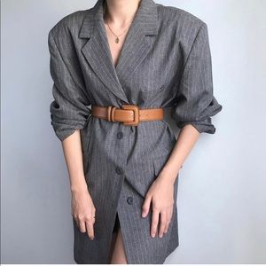 SOLD❤️Vintage✨Striped Blazer Dress oversized